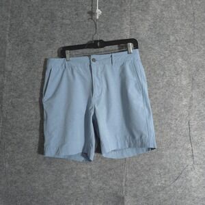 Faherty All Day Shorts Men's Size 31 Light Blue Flat Front Golf Casual Everyday